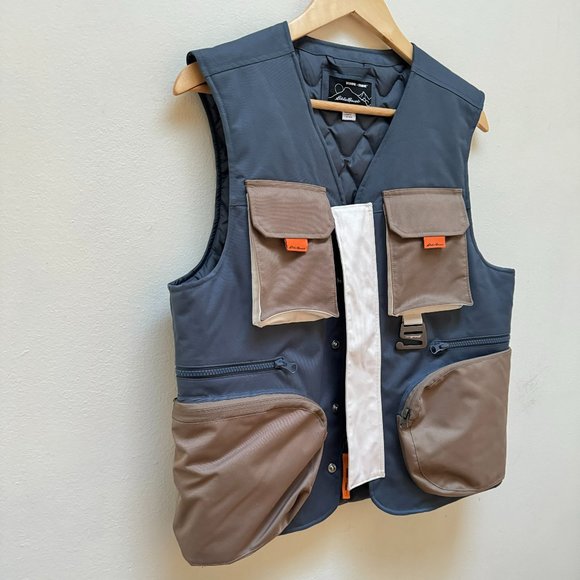 Homme Femme x Eddie Bauer Down Vest Washed Navy - Picture 8 of 13